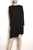 Black Asymmetrical Jersey Taped Dress