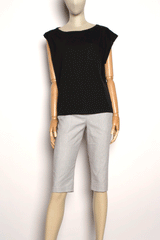 Black Asymmetrical Muscle Tee