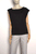 Black Asymmetrical Muscle Tee
