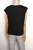 Black Asymmetrical Muscle Tee