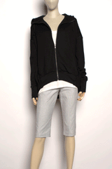 Black Zip Hoodie