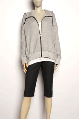 Heather Grey Zip Hoodie