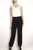 Black Single Pleat Pant